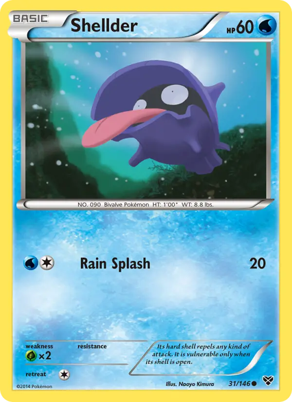Shellder, Pokémon card
