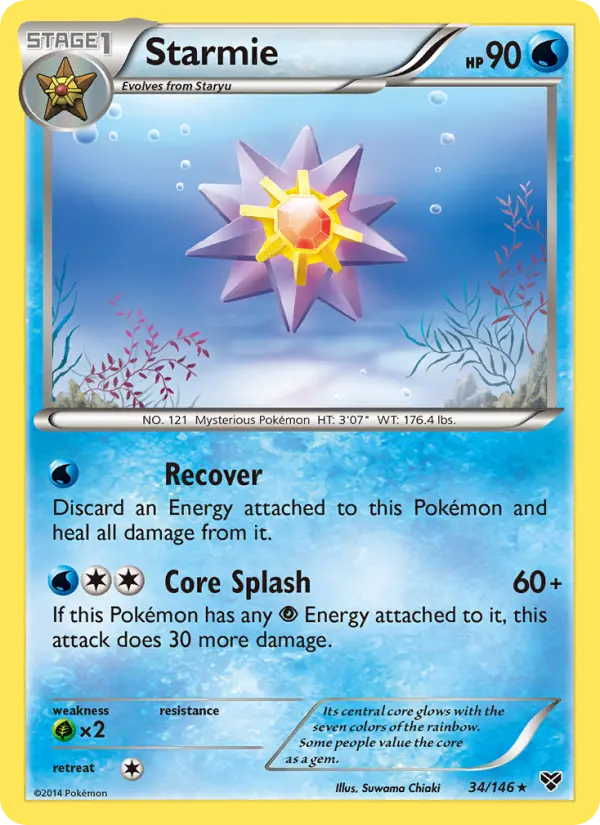 Starmie, Pokémon card