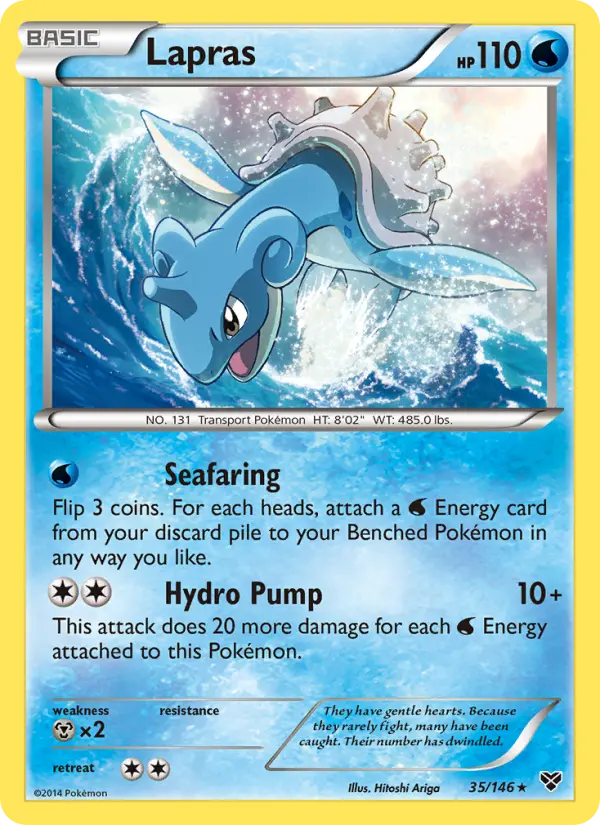 Lapras, Pokémon card