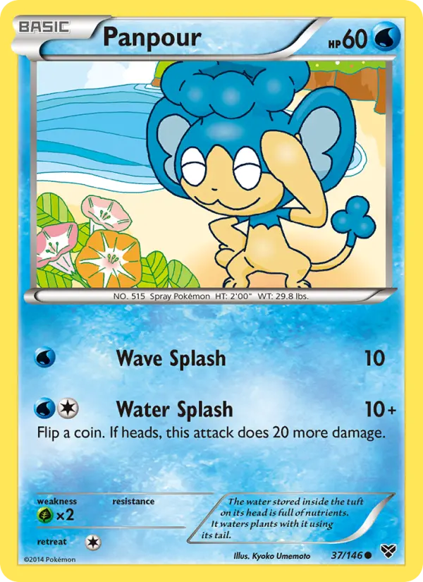 Panpour, Pokémon card
