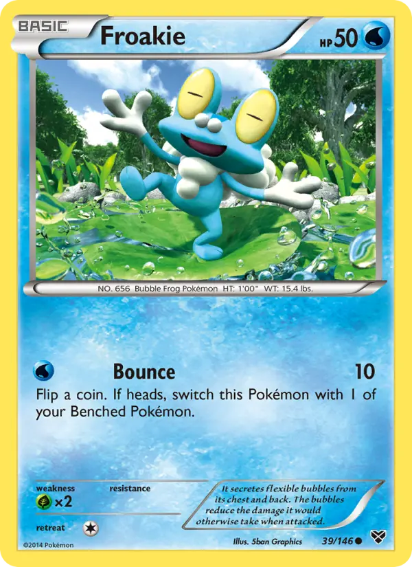 Froakie, Pokémon card