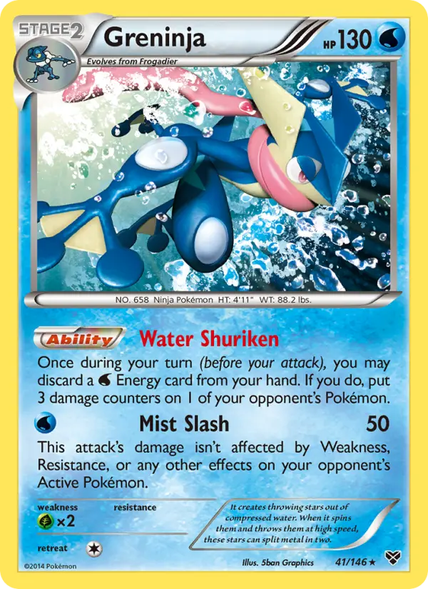 Greninja, Pokémon card