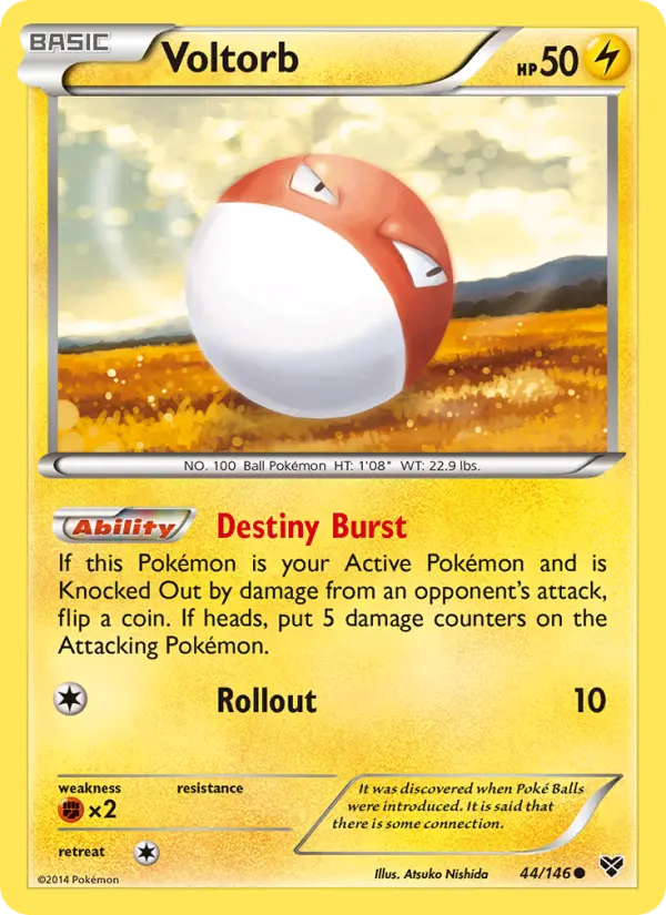 Voltorb, Pokémon card