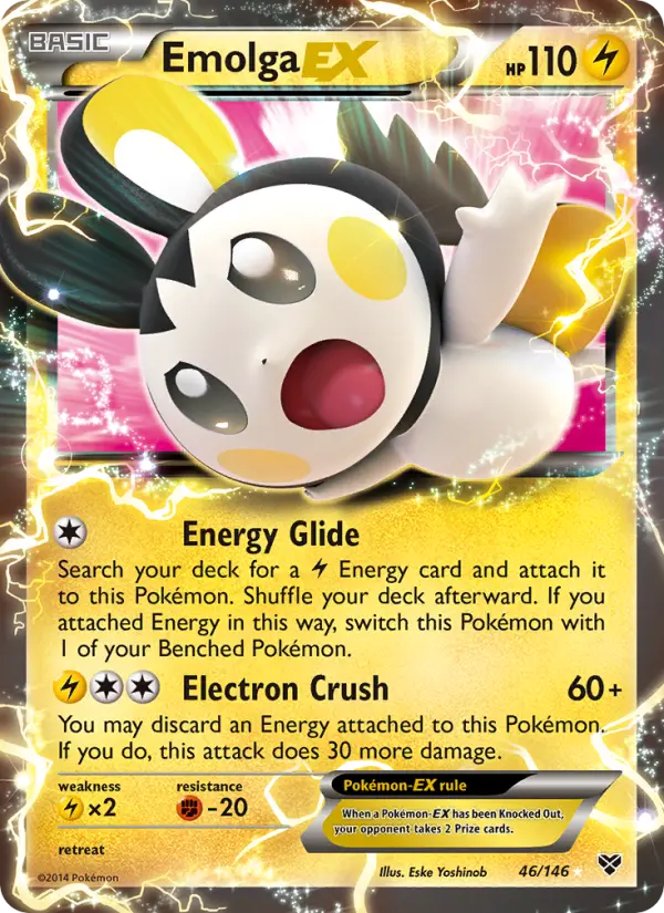 Emolga EX, Pokémon card