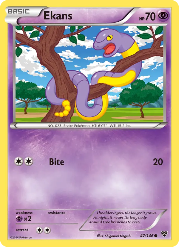 Ekans, Pokémon card