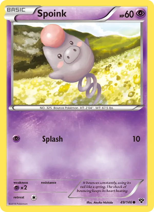 Spoink, Pokémon card