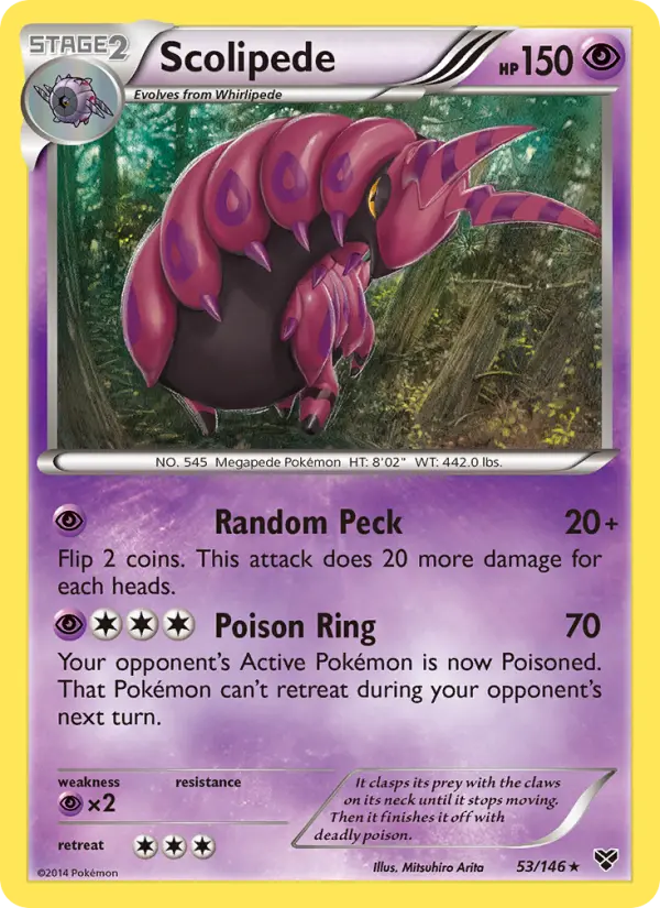 Scolipede, Pokémon card