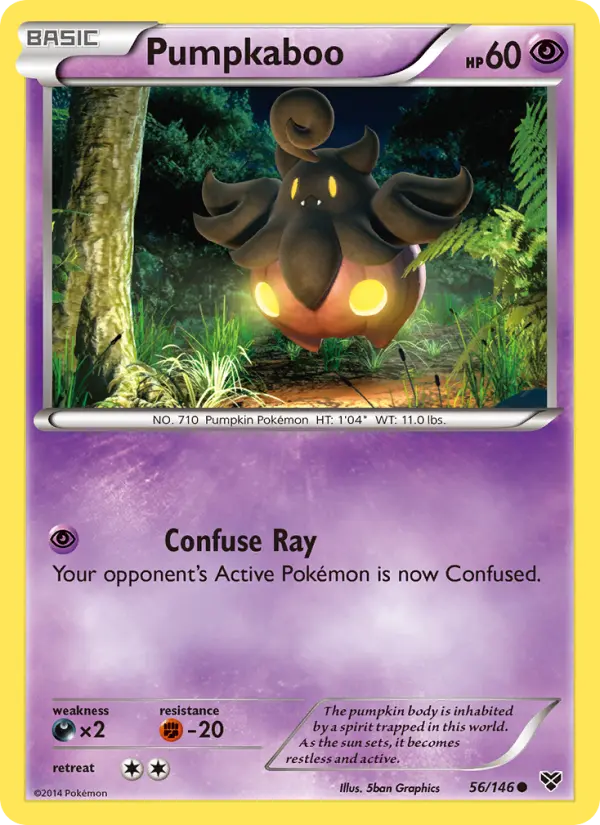 Pumpkaboo, Pokémon card