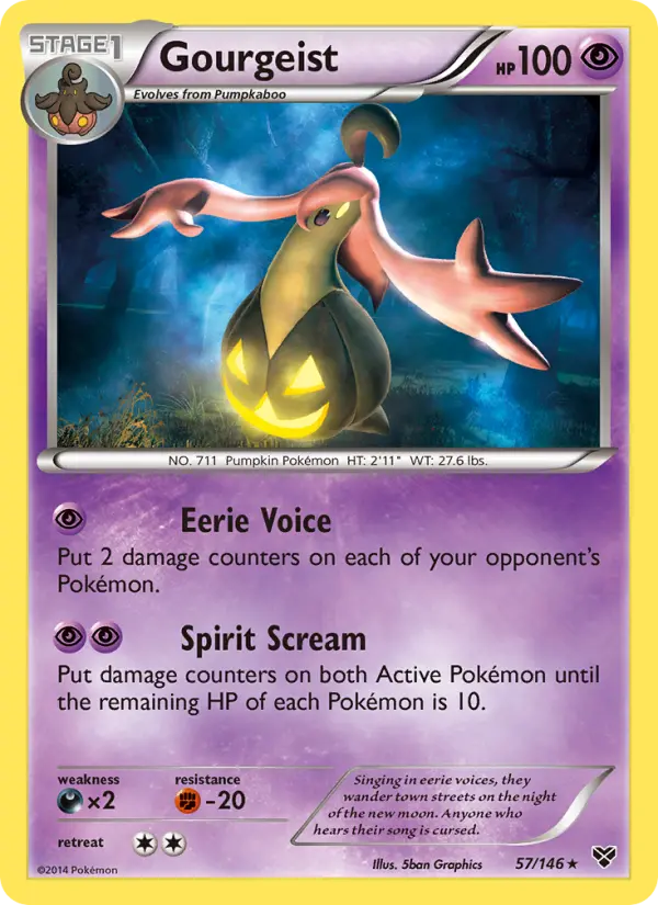 Gourgeist, Pokémon card
