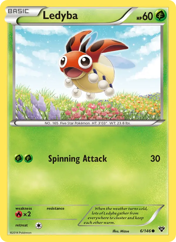 Ledyba, Pokémon card