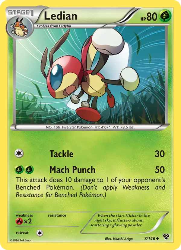 Ledian, Pokémon card