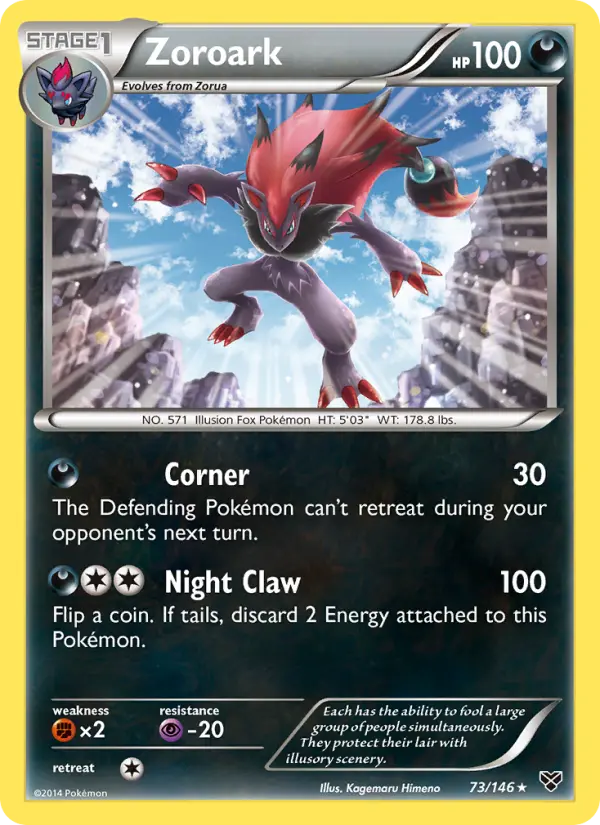 Zoroark, Pokémon card