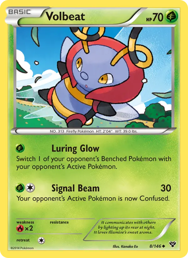 Volbeat, Pokémon card