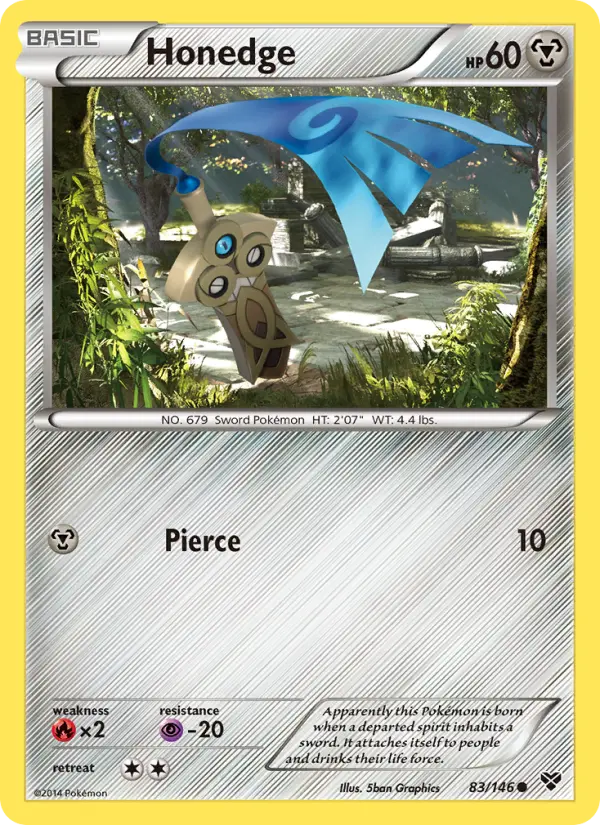 Honedge, Pokémon card
