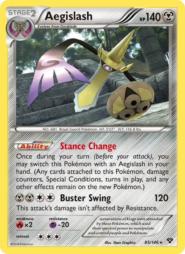 Aegislash, Pokémon card