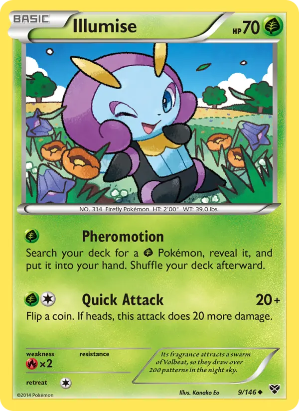 Illumise, Pokémon card