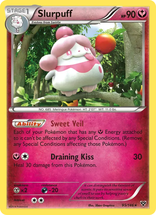 Slurpuff, Pokémon card