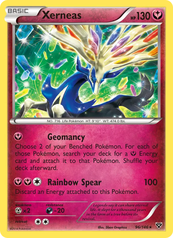 Xerneas, Pokémon card