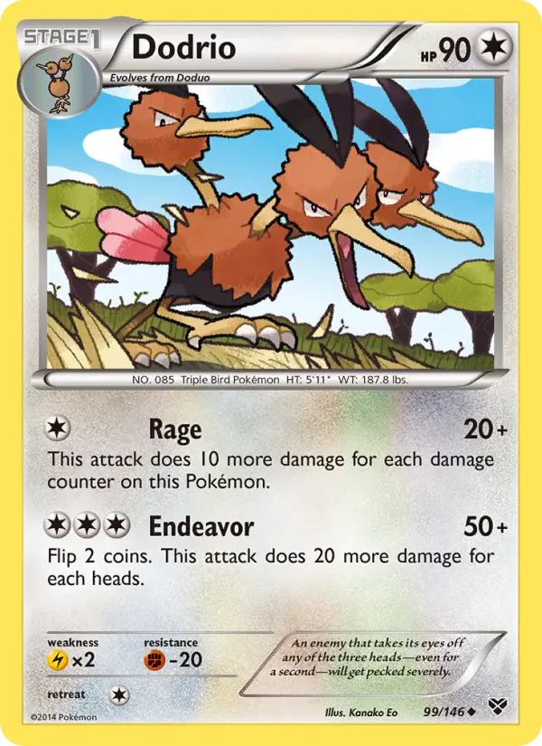 Dodrio, Pokémon card