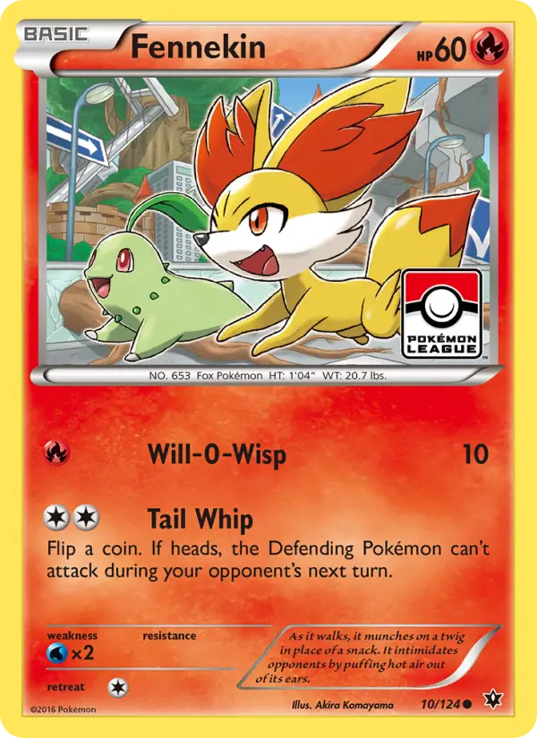Fennekin, Pokémon card