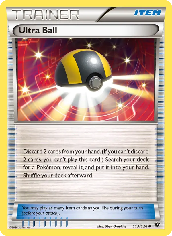 Ultra Ball, Pokémon card