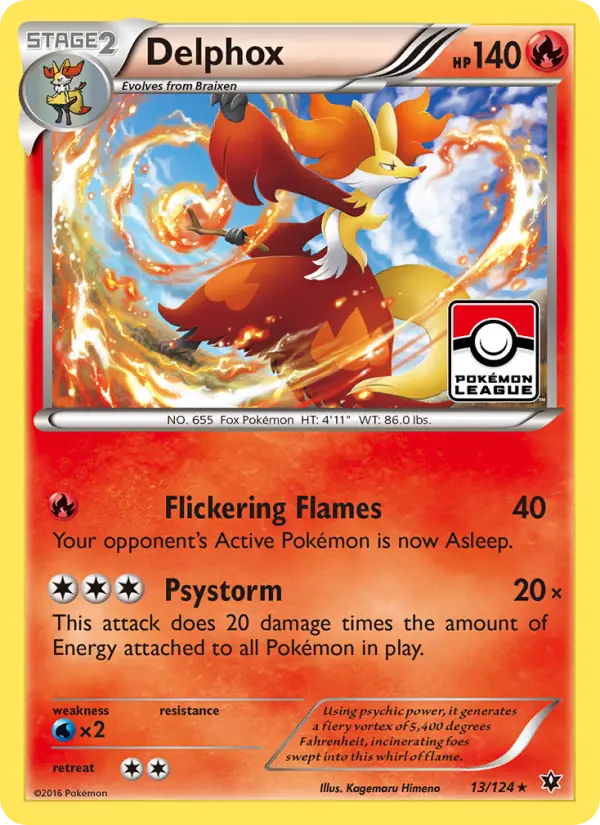 Delphox, Pokémon card