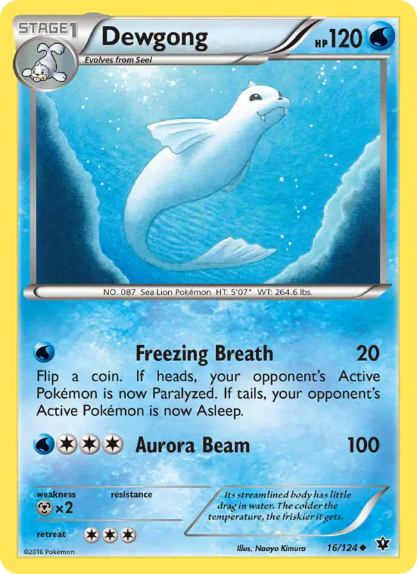 Dewgong, Pokémon card
