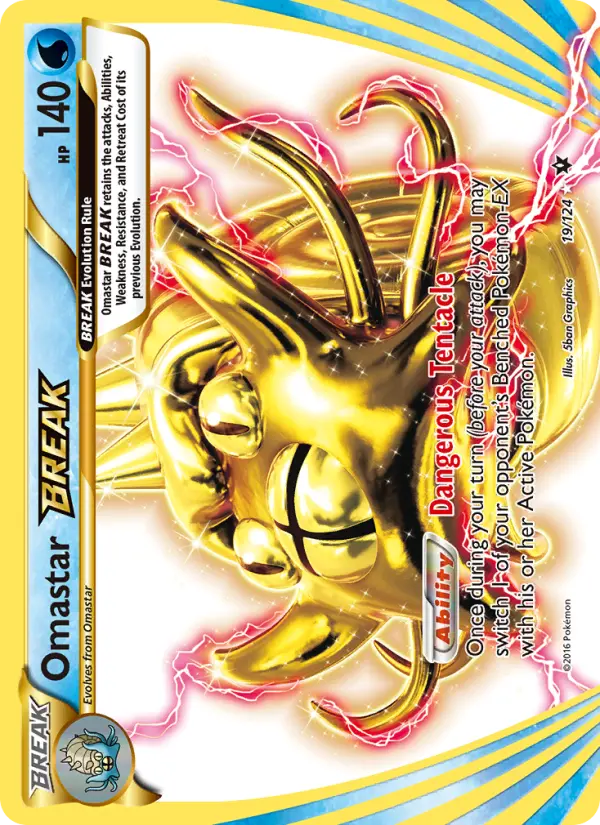 Omastar BREAK, Pokémon card