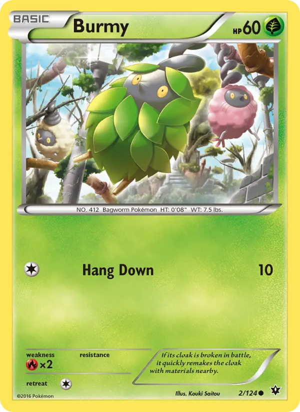 Burmy, Pokémon card