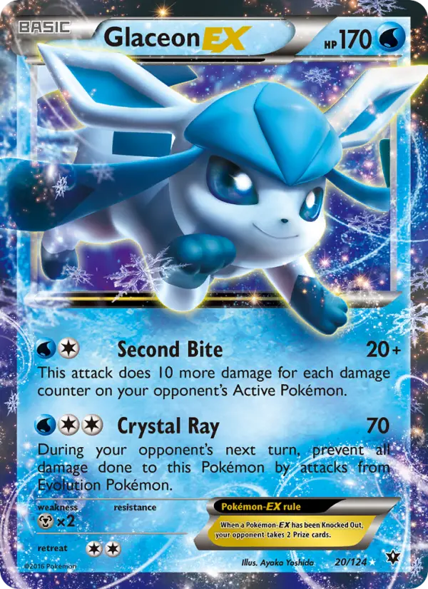 Glaceon EX, Pokémon card