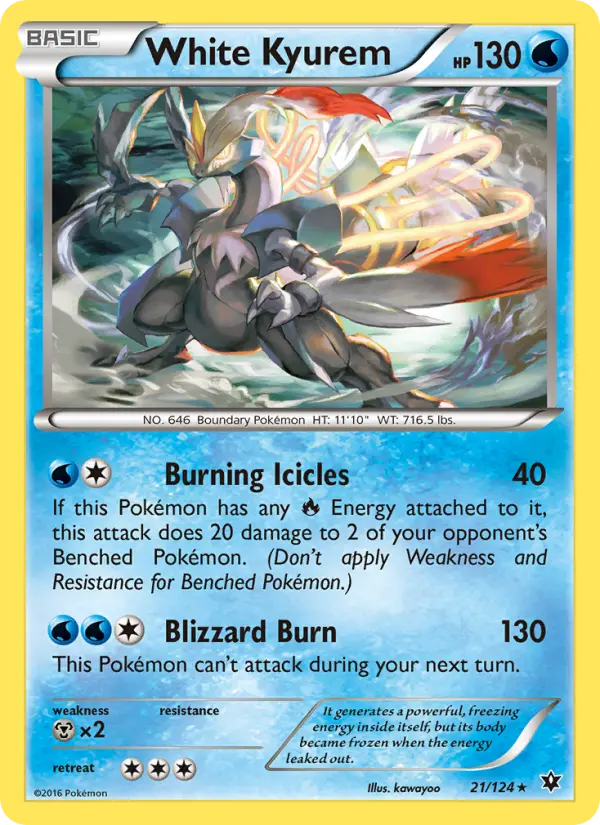 White Kyurem, Pokémon card