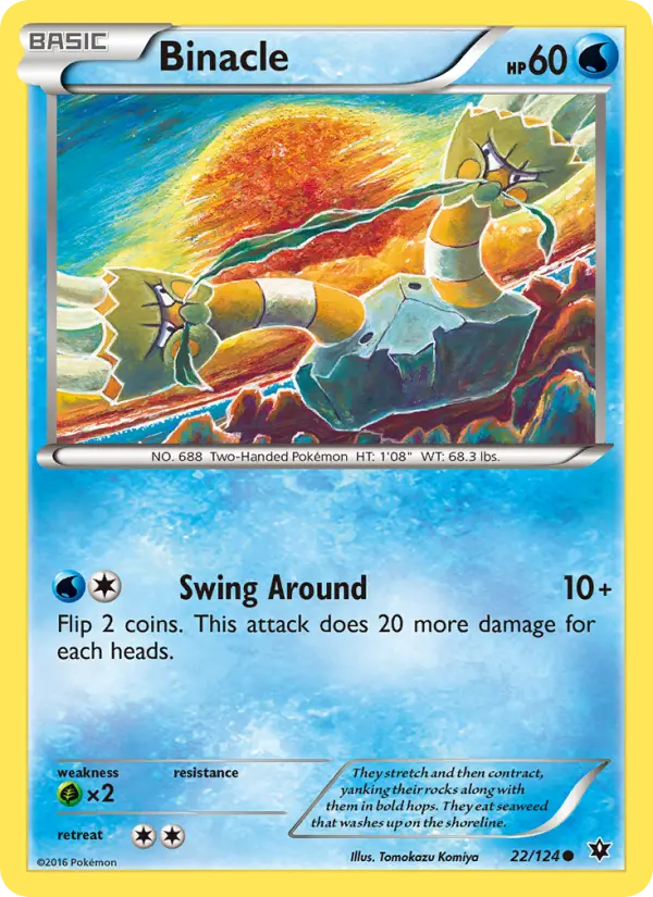 Binacle, Pokémon card