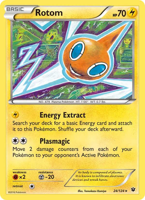 Rotom, Pokémon card