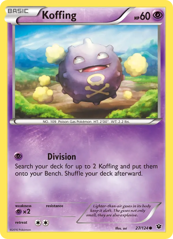 Koffing, Pokémon card