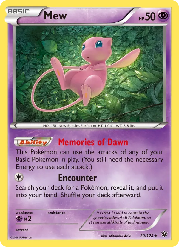 Mew, Pokémon card