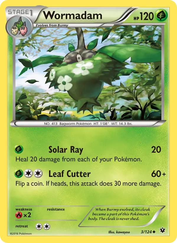 Wormadam, Pokémon card