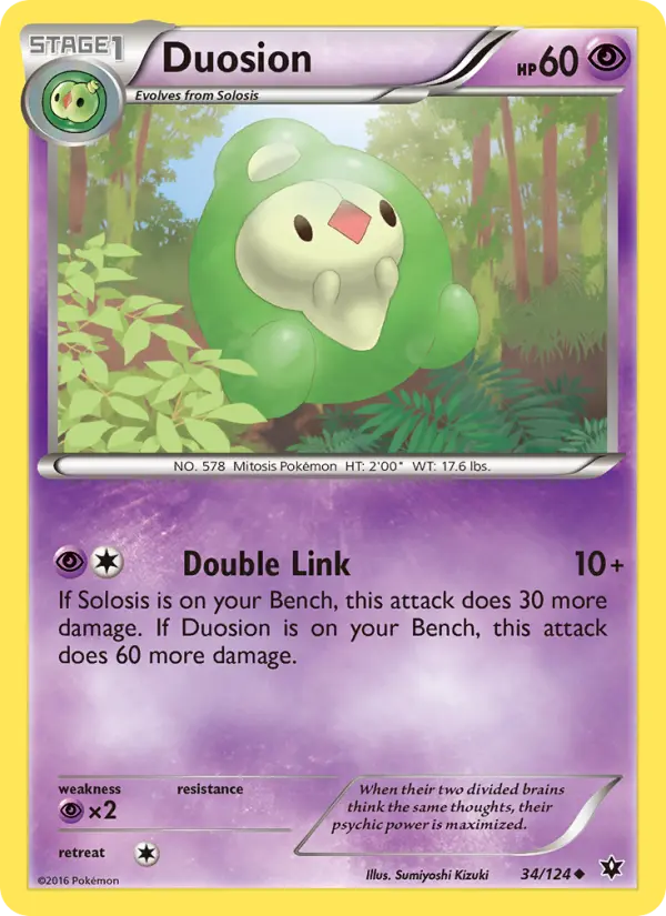 Duosion, Pokémon card