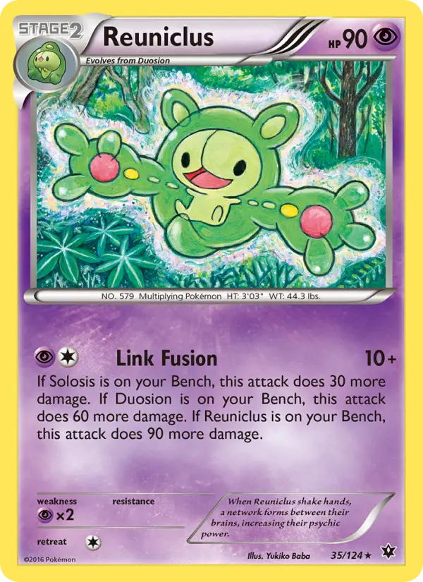 Reuniclus, Pokémon card
