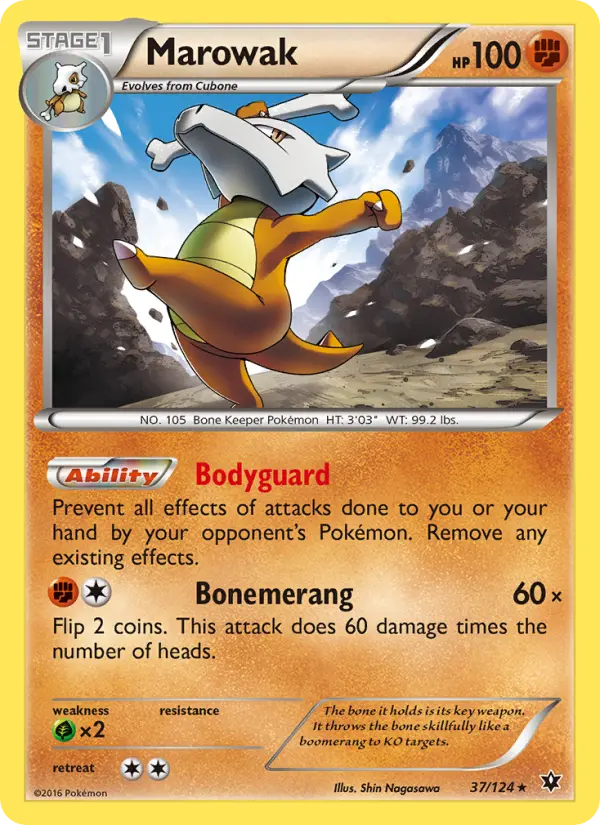 Marowak, Pokémon card