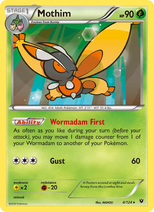 Mothim, Pokémon card