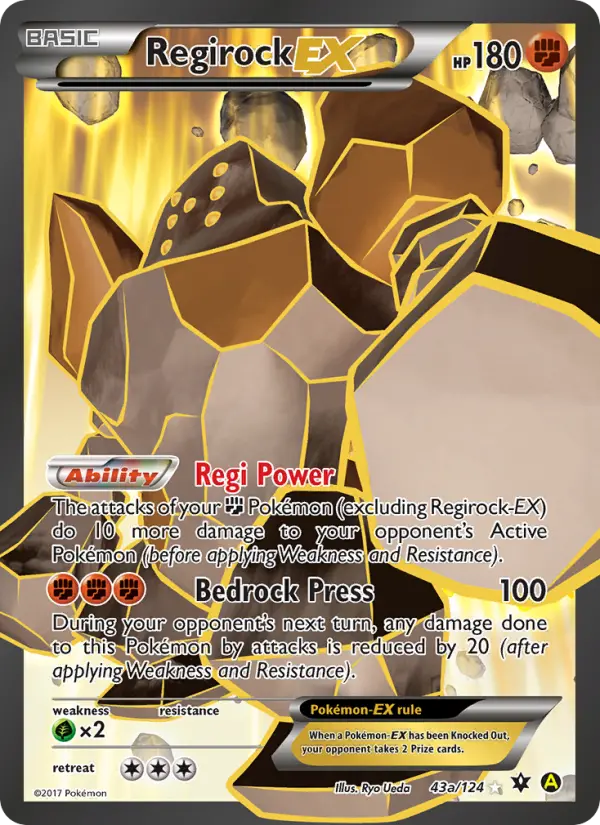 Regirock EX, Pokémon card