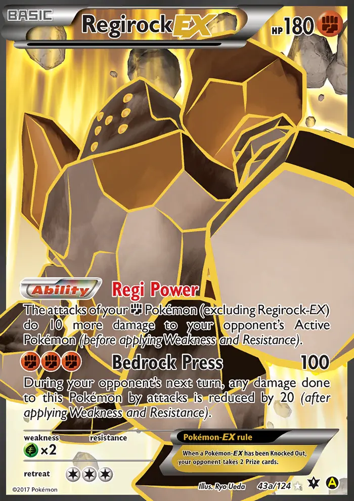 Regirock EX, Pokémon card