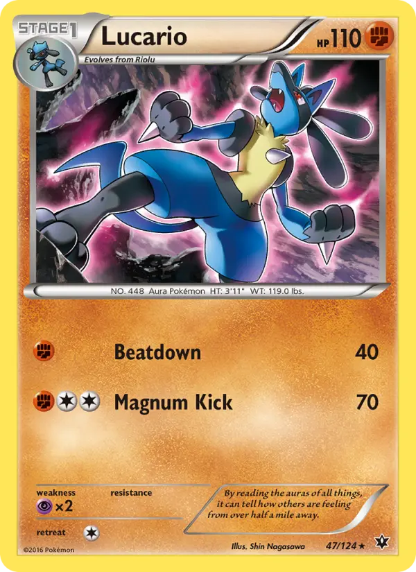Lucario, Pokémon card