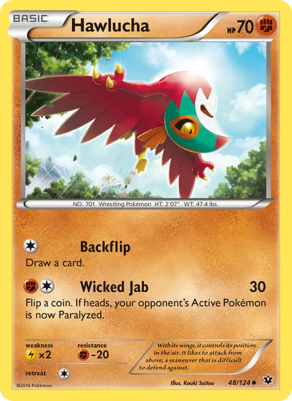 Hawlucha, Pokémon card