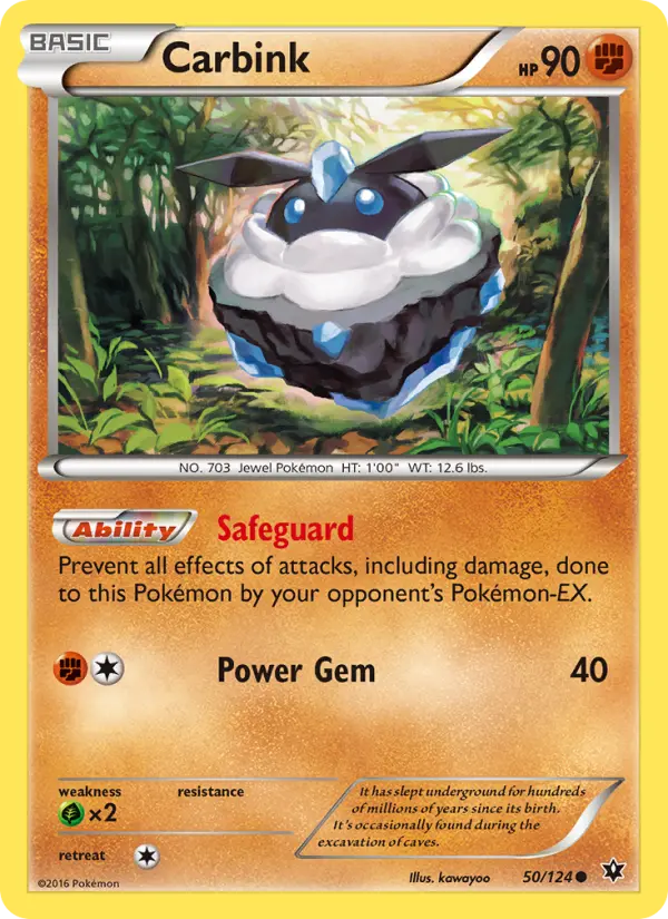 Carbink, Pokémon card