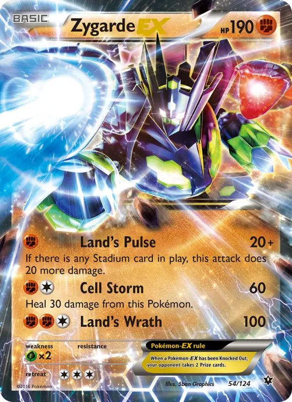 Zygarde EX, Pokémon card