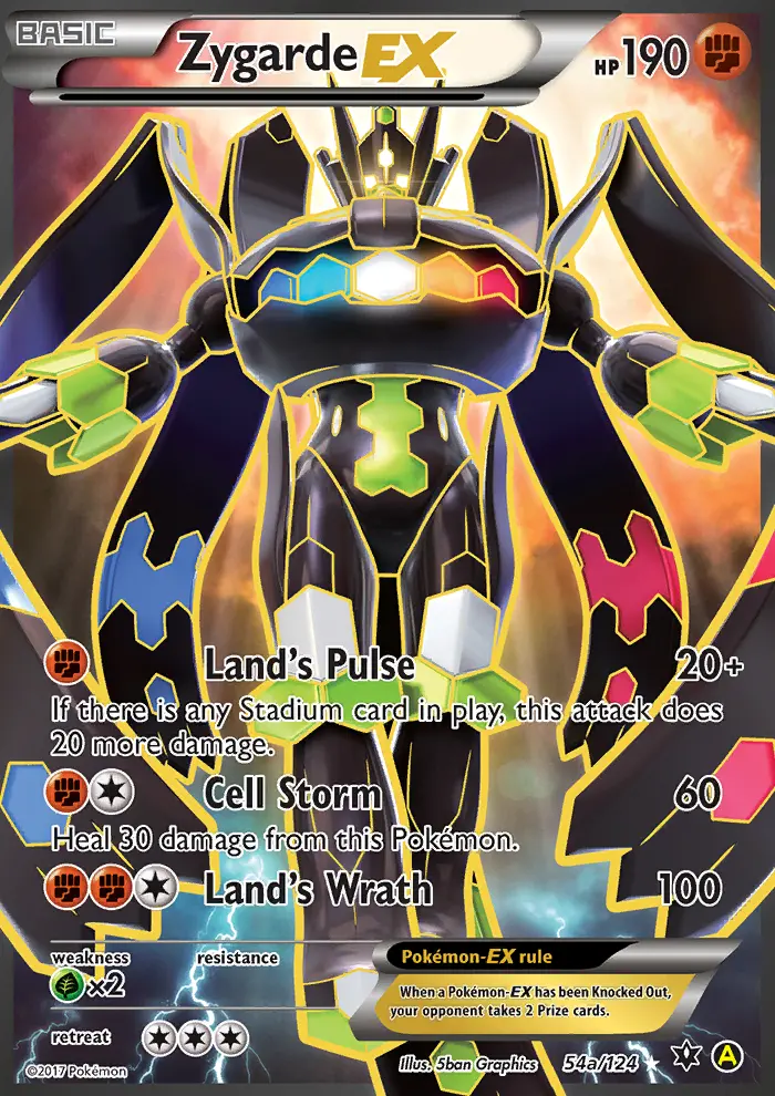 Zygarde EX, Pokémon card