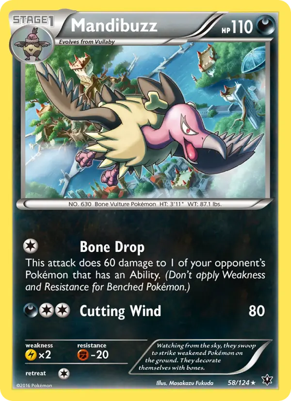 Mandibuzz, Pokémon card