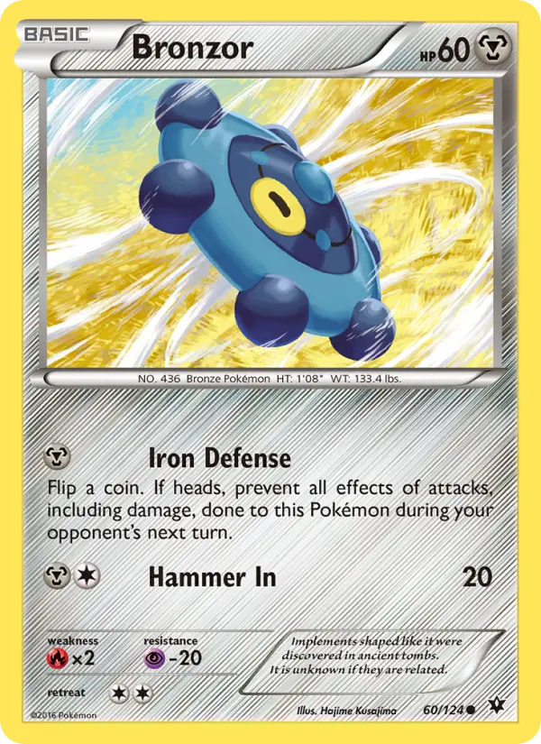 Bronzor, Pokémon card