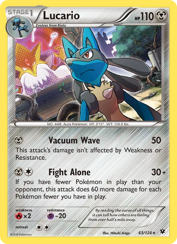 Lucario, Pokémon card